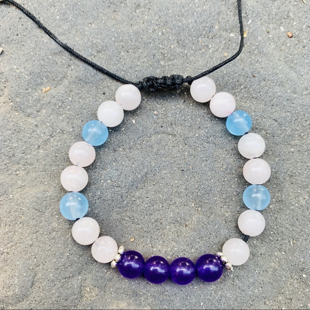 Gemstone Friendship Bracelet - Aquamarine